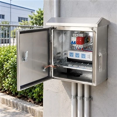 Kev cai Weatherproof 304 Stainless Steel Distribution Box
